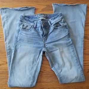 Women's Artist Hi Rise Flare Size 0 Long Jeans